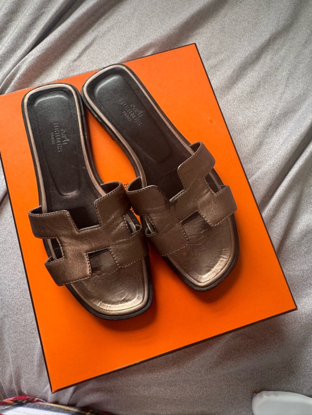 Authentic Hermes Oran Sandals